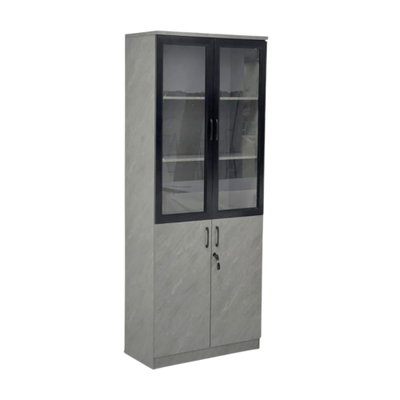 دولاب ملفات خشب، 200×80×40 سم - رمادي product image 3