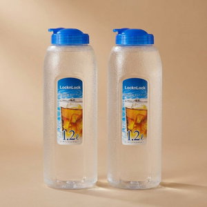طقم زجاجات مياه لوك اند لوك، قطعتين، 1.2/1.2 لتر - شفاف product image
