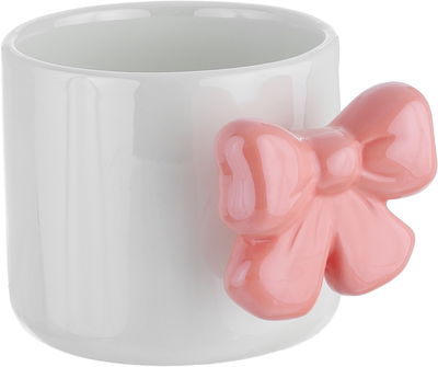 مج سيراميك السيف غاليري، 360 مل - أبيض زهري product image 2