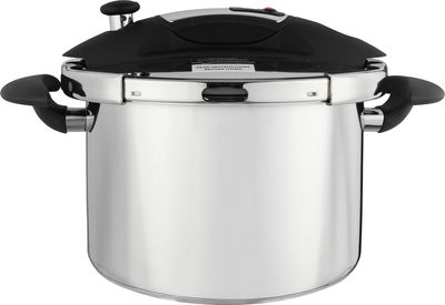 Sitram French Stainless Steel Pressure Cooker, 8 Liters - Silver Black product image 2