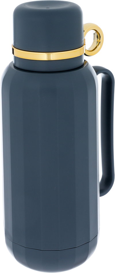 Timeless Rahal Thermos, 1 liter, thermal glass inner container, plastic outer shell - dark blue product image 3