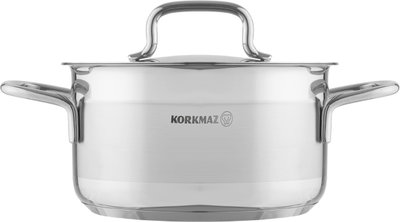 Korkmaz Alpha Stainless Steel Pot, 22 cm, 4 Liters - Silver product image 2