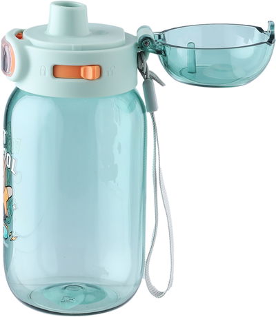 مطارة بلاستيك للاطفال مع غطاء سيفسو، 460 مل - اخضر فاتح product image 3