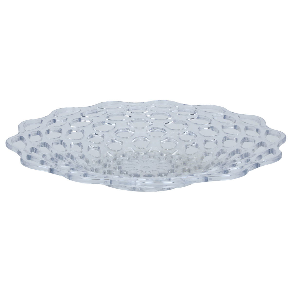 صحن فاكهة بلاستيك السيف غاليري، 40×40×5.4 سم، دائري - شفاف product image