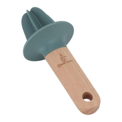 Al Saif Gallery Silicone Lemon Juicer, with Wooden Handle - Green product image 2