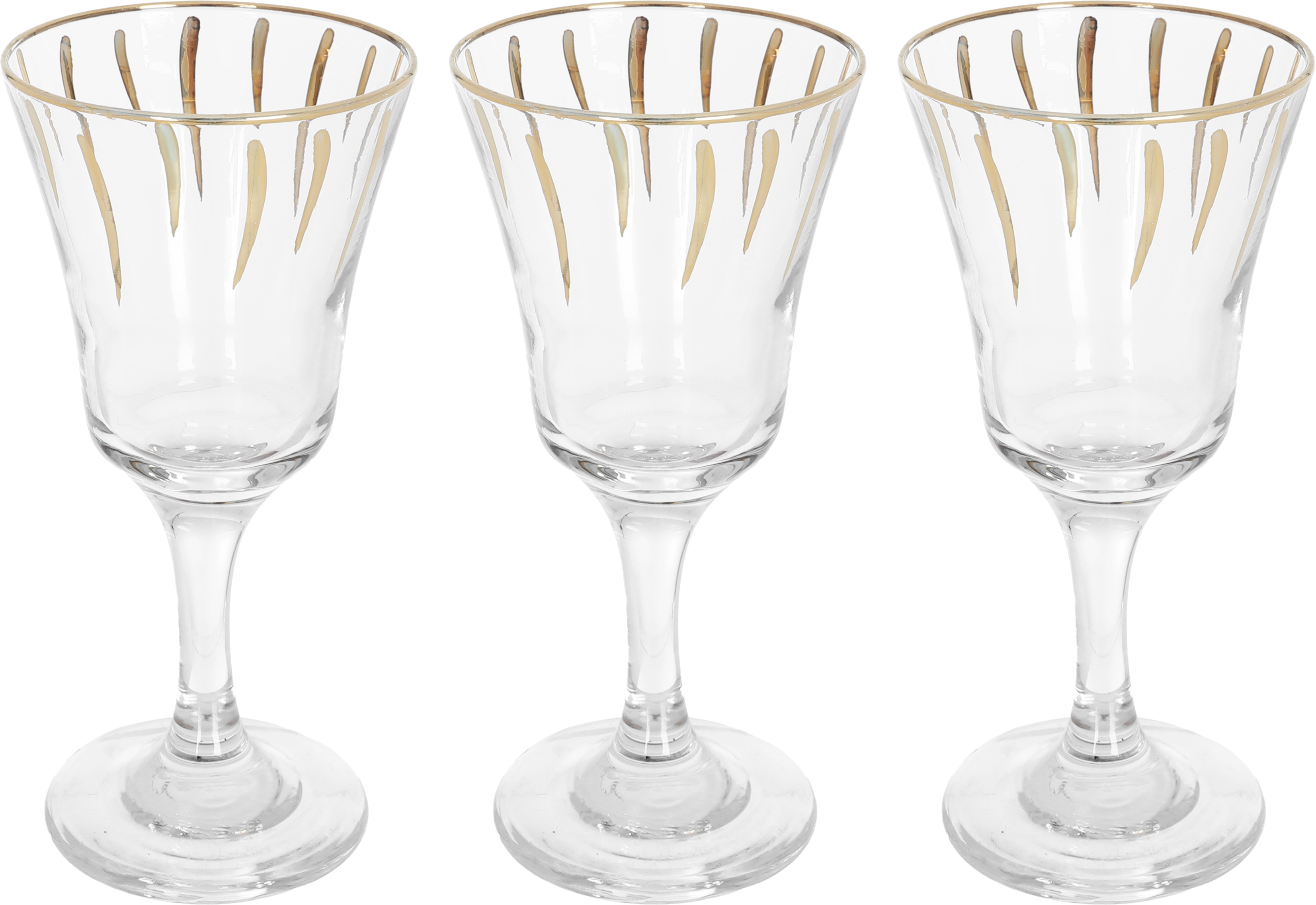 طقم كاسات شعلة زجاج السيف غاليري، 295 مل، 3 قطع - شفاف product image 1