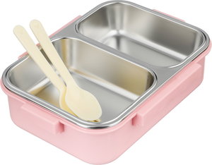 لانش بوكس بلاستيك السيف غاليري، 23x17x7 سم، خامة داخلية استيل، غطاء شفاف، قسمين - متعدد الألوان product image 2