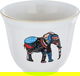 Al Saif Gallery porcelain Arabic coffee cups set, 6 pieces, elephant pattern - white product image 2