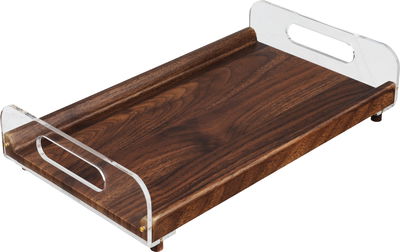 Al Saif Gallery Wooden Tray, 42.5x27x8.5 cm - Wooden product image 2
