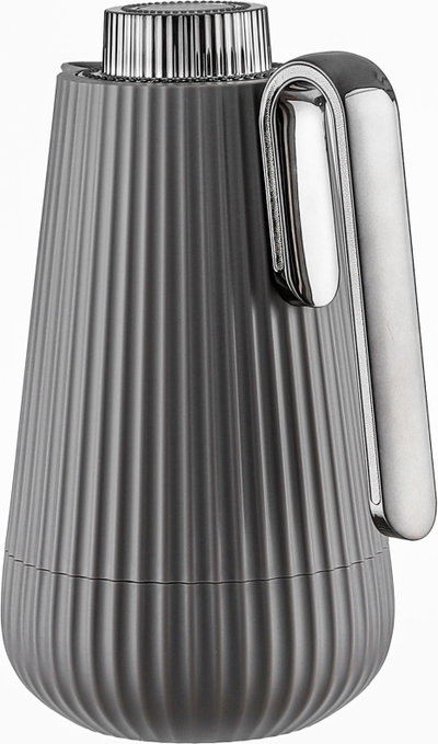 Glory Sumo Thermos, 1 liter, nickel handle, glass interior, pump - glossy black cappuccino product image 3