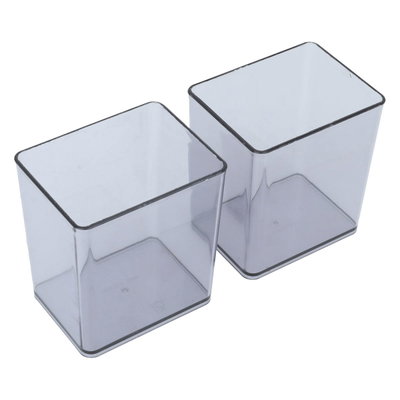 صندوق تخزين بلاستيك السيف غاليري، 2 قطعة - رمادي product image 3