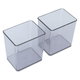 صندوق تخزين بلاستيك السيف غاليري، 2 قطعة - رمادي product image 3