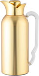 Al Saif Gallery TuwaiqThermos Set, 2 Pieces, 0.7/1 Liter, Glass Inner Material, Transparent Handle, Press Lid - Gold product image 3