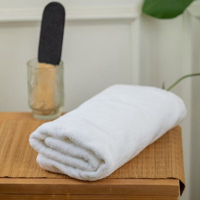 منشفة قطن مارينا، 70×140 سم - ابيض product image 2