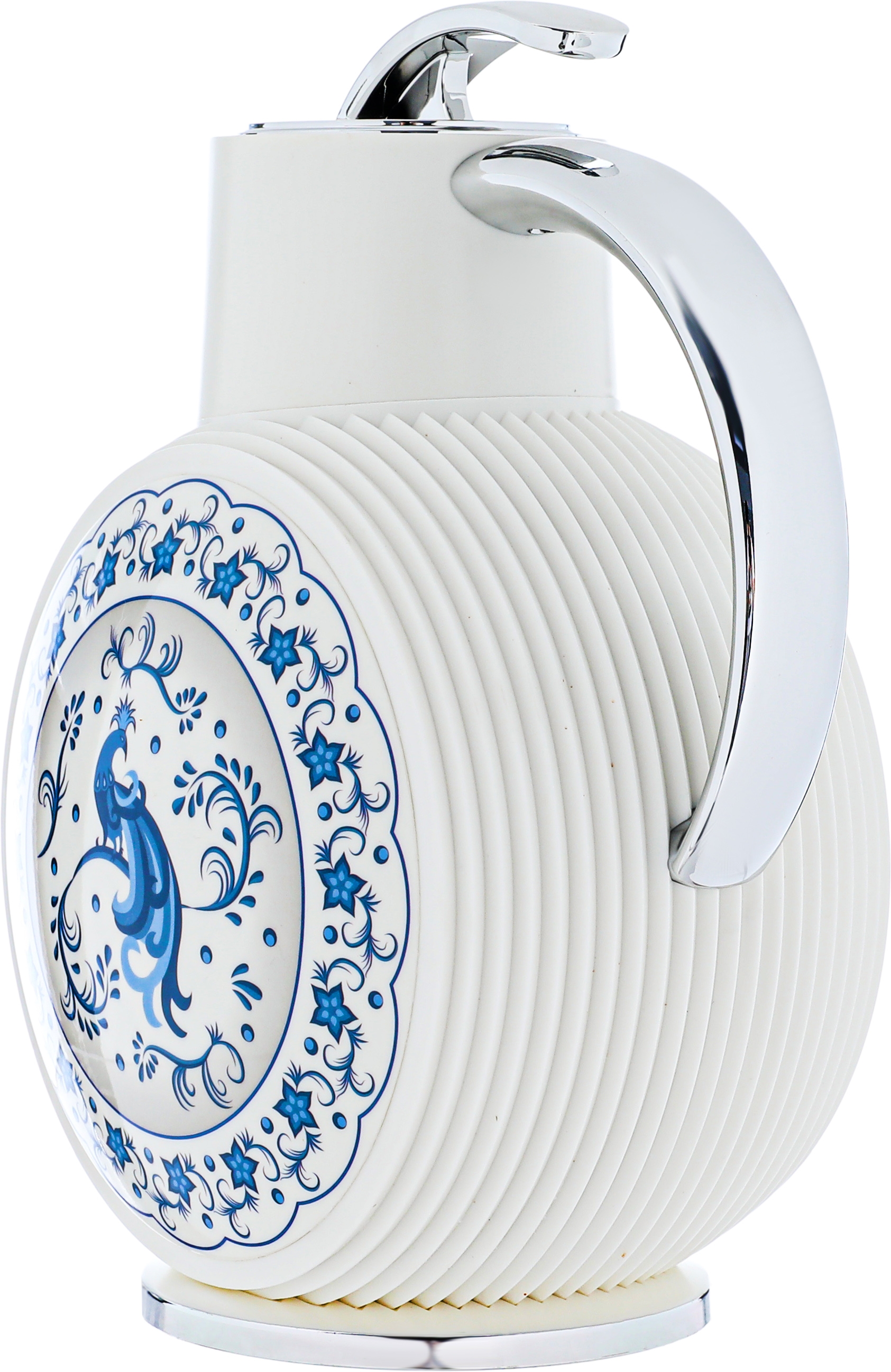 Glory Al-Jawhara Thermos, 900 ml, glass inner container, plastic outer shell - white product image 2