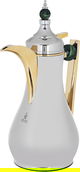 Al Saif Gallery Alaa thermos set, 1/0.75 liter, two pieces, thermal glass inner container, steel outer shell - silver product image 6