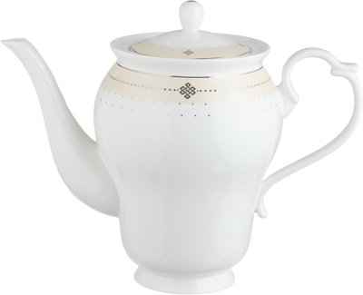 طقم تقديم سفرة بورسلان السيف غاليري، 65 قطعة، نقش ذهبي - أبيض بيج product image 16