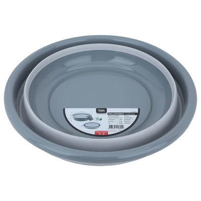 حوض غسيل سيليكون السيف غاليري، 900 مل، قابل للطي - رمادي product image 2