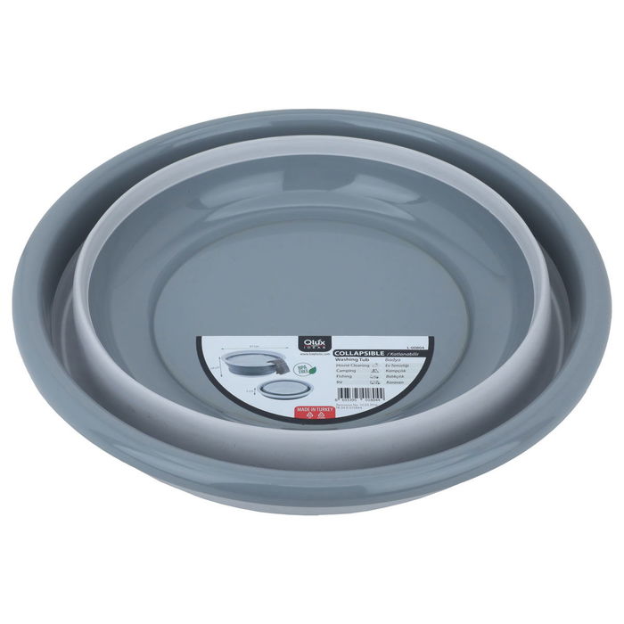 حوض غسيل سيليكون السيف غاليري، 900 مل، قابل للطي - رمادي product image 2