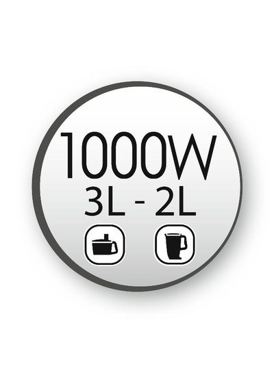 محضر طعام دابل فورس مولينكس، 1000 واط، 3 لتر، FP827E27 - رمادي اسود product image 5