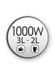 محضر طعام دابل فورس مولينكس، 1000 واط، 3 لتر، FP827E27 - رمادي اسود product image 5