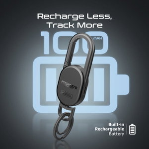 Promate Tagchain Bluetooth Keychain, 100mAh, Supports Apple Find My, Bluetooth Connectivity, IP67 Water Resistance - Black product image 2