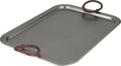 طقم صواني تقديم استيل الجهوري، 3 قطع - فضي product image 3