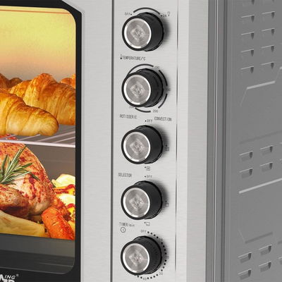 فرن كهربائي ويننج ستار، 120 لتر، 2800 واط، اضاءة داخلية، ST-9853 - فضي product image 6