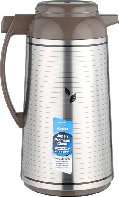 ZOJIRUSHI Abu Fil Thermos, 1.3 Liter, Glass Inner Container, Pump - Cappuccino product image 5