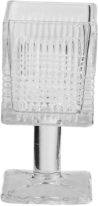 Al Taj Home Trading Establishment Crown Home Foundation Glass Serving Set, 70ml, 3 Pieces, Square, Base - Clear product image 3