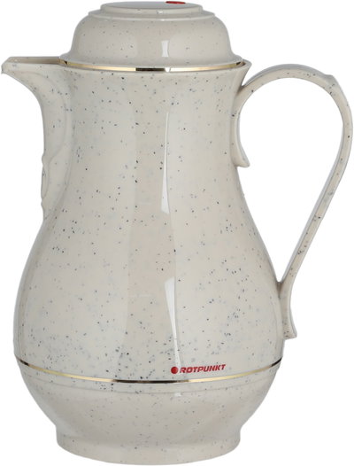 Rotpont 330 Thermos, 1 Liter, Glass Inner Container, Plastic Outer Body - Marble Beige product image 2