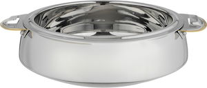 حافظة طعام سالي ستانلس استيل بوهارا، 6 لتر، دائري - فضي ذهبي product image 2