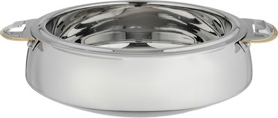 حافظة طعام سالي ستانلس استيل بوهارا، 6 لتر، دائري - فضي ذهبي product image 2