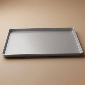 Bake Chef Aluminum Cake Pan, 41×28.6×3 cm, Rectangular - Silver product image