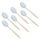 Al Saif Gallery Steel Tea Spoons, 6 Pieces - Engraved Silver product image 1