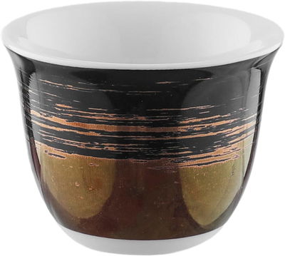 Al Saif Gallery Porcelain Arabic Coffee Cups Set, 12 Pieces - Black product image 2