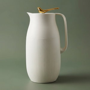 Al Saif Gallery Royal 6 thermos, 1.6 liters, glass inner container, plastic outer shell - beige product image