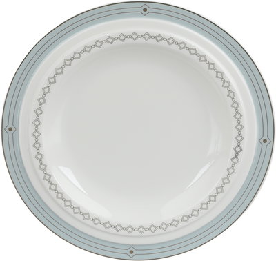 طقم تقديم سفرة بورسلان السيف غاليري، 166 قطعة، نقش فضي - أبيض رمادي product image 22