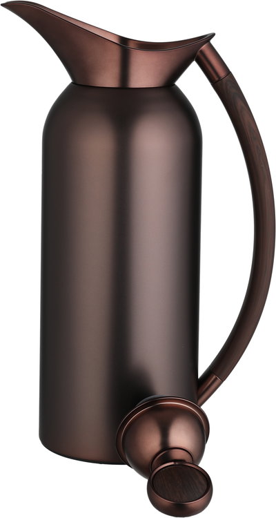 طقم ترامس الثريا السيف غاليري، 2 قطعة، 1/1 لتر، حافظة داخلية زجاج حراري، يد خشبي، ضغاط - نحاسي مطفي product image 5