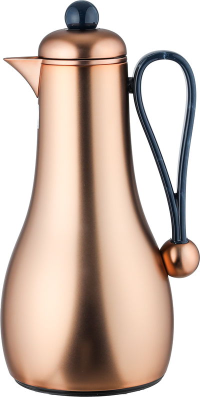 طقم ترامس غيم السيف غاليري، قطعتين، 1/1 لتر، حافظة داخلية زجاج، يد زرقاء - نحاسي product image 6