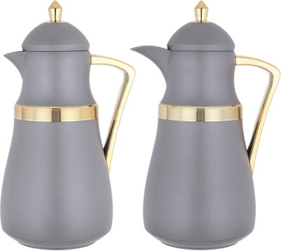 طقم ترامس نجد السيف غاليري، 1/1 لتر، حافظة داخلية زجاج حراري - كابتشينو ذهبي product image 2