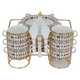 Al Saif Gallery porcelain soup set, 15 pieces, Asiri pattern - white product image 3