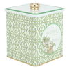 Al Saif Gallery Steel Storage Box, 120 x 120 x 137 mm, Giraffe Pattern - Green product image 1