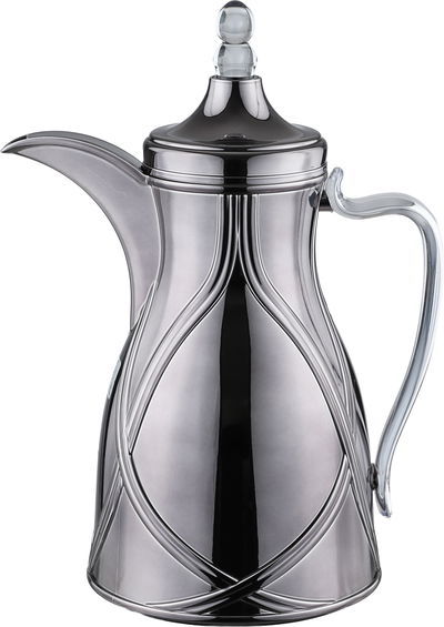 طقم ترامس طيف السيف غاليري، 0.7 / 1 لتر، 2 قطعة، خامة داخلية زجاج، يد شفاف، غطاء ضغاط - أسود مطفي product image 6