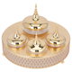 طقم ضيافة ديلوكس استيل السيف غاليري، 5 قطع - ذهبي product image 1