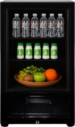 ثلاجة ميني بار دانسات، 87 لتر، 3 قدم، DAN180SC22  - اسود product image