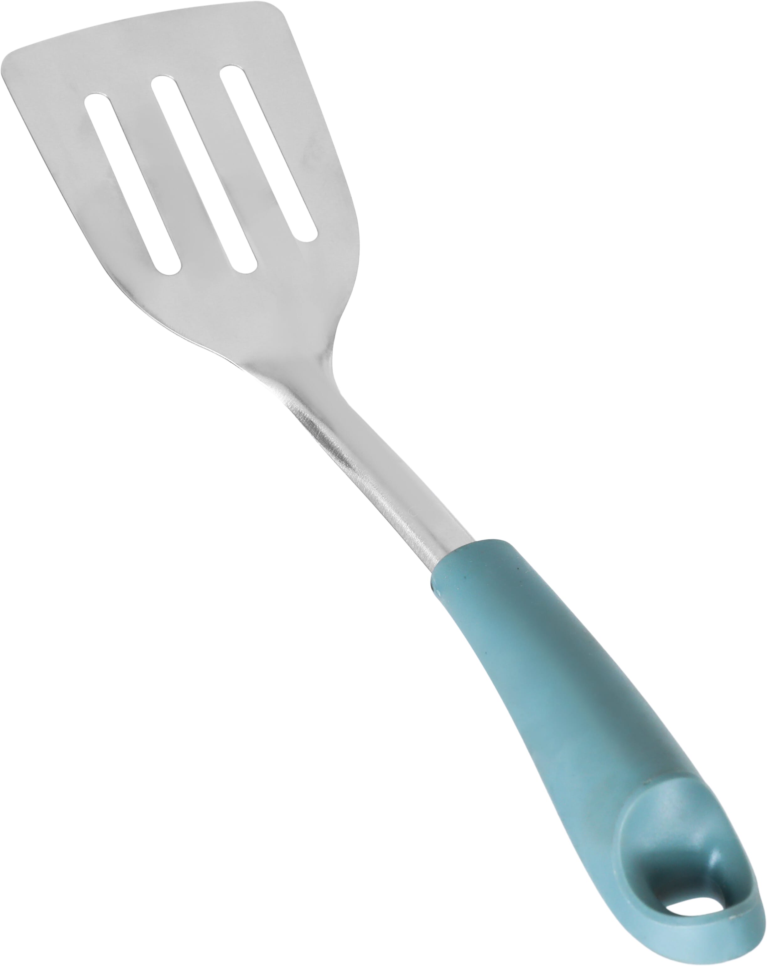 Al Saif Gallery steel spoon, with silicone handle - green product image