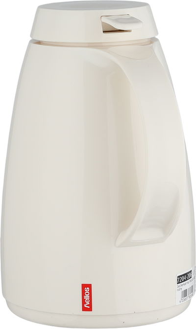 ترمس الماني هليوز، 1 لتر،حافظة داخلية زجاج، ضغَّاط - كريمي product image 2