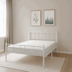 سرير حديد، 40×120×190 سم - أبيض product image 2