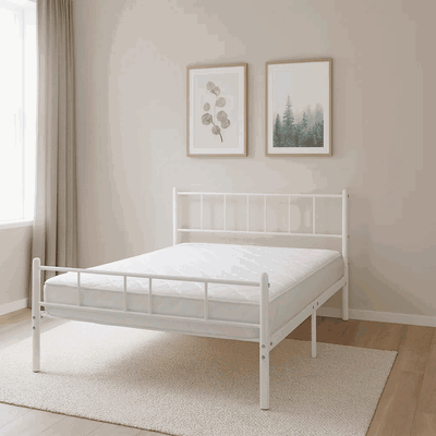 سرير حديد، 40×120×190 سم - أبيض product image 2